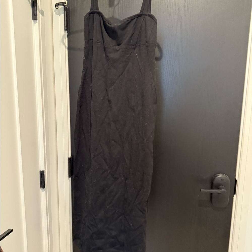 Helmut Lang Strapless Black Dress